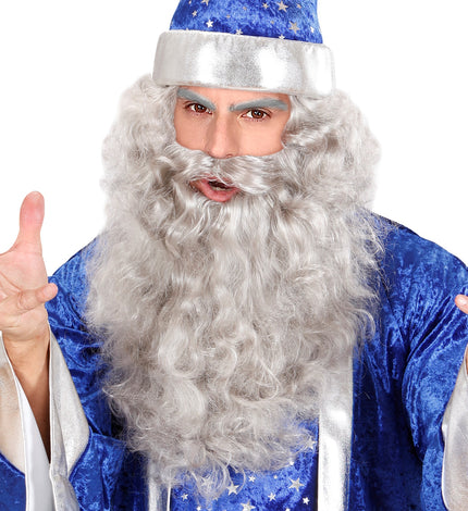 Widmann SRL Tovenaar baard of kapiteins baard grijs