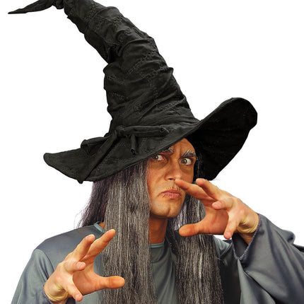 Widmann SRL Tovenaars hoed zwart in suedelook