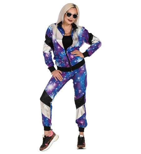 Widmann SRL Trainingspak disco blauw jaren 80