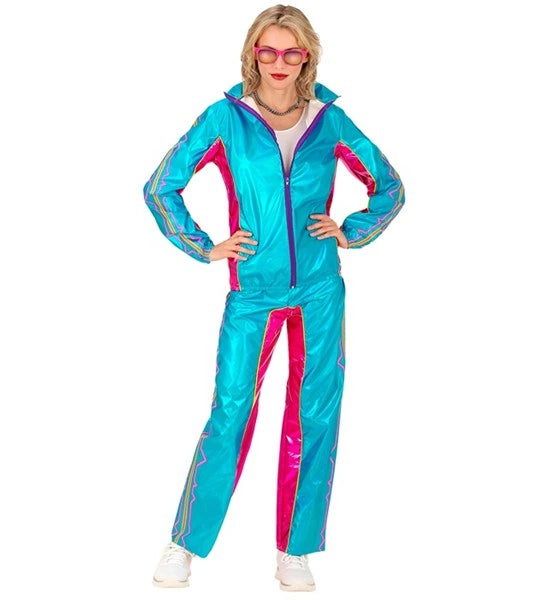 Widmann SRL Trainingspak elektronische dansmuziek blauw metallic