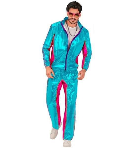 Widmann SRL Trainingspak elektronische dansmuziek blauw metallic