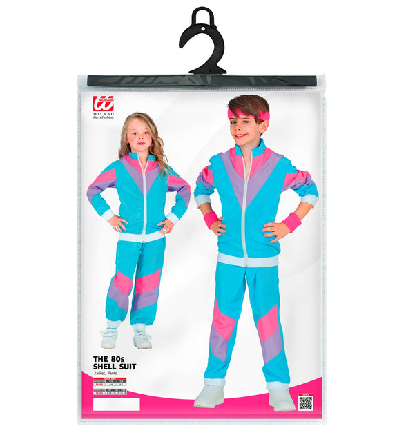 Widmann SRL Trainingspak jaren 80 blauw kinderen