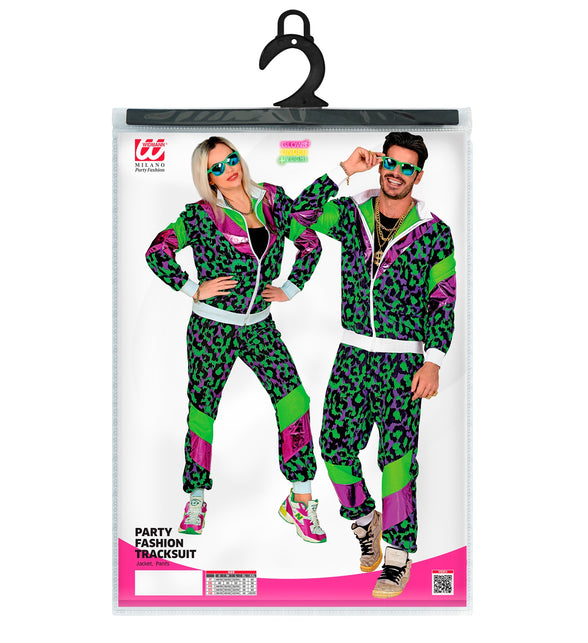 Widmann SRL Trainingspak neon panter print retro