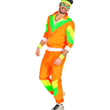 Widmann SRL Trainingspak oranje jaren 80