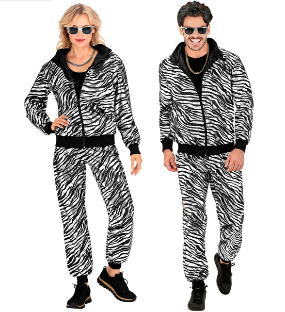 Widmann SRL Trainingspak party zebra Martin zilver