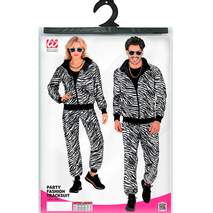 Widmann SRL Trainingspak party zebra Martin zilver