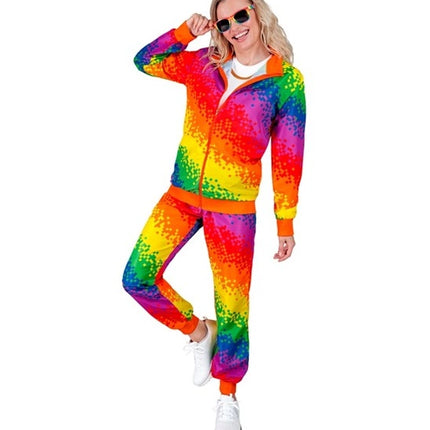 Widmann SRL Trainingspak regenboog pixels