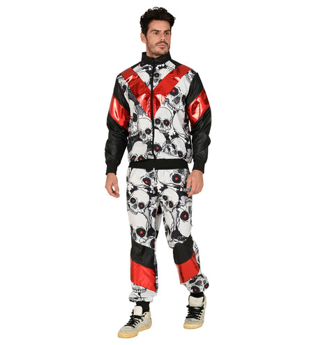 Widmann SRL Trainingspak schedels zwart rood