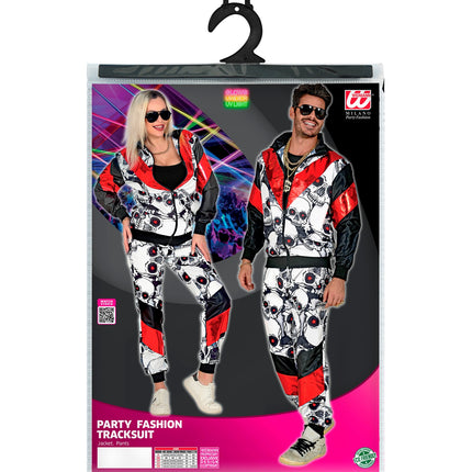 Widmann SRL Trainingspak schedels zwart rood