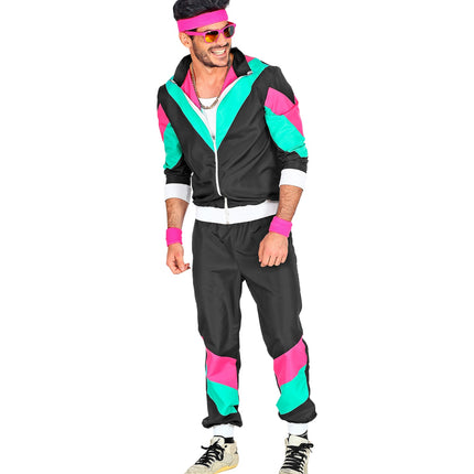 Widmann SRL Trainingspak zwart jaren 80