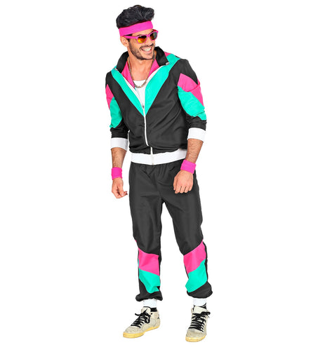 Widmann SRL Trainingspak zwart jaren 80