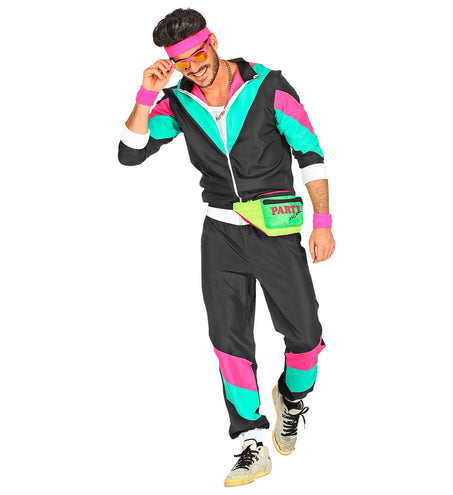 Widmann SRL Trainingspak zwart jaren 80