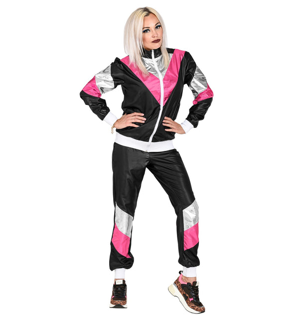 Widmann SRL Trainingspak zwart neon roze zilver