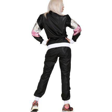 Widmann SRL Trainingspak zwart neon roze zilver