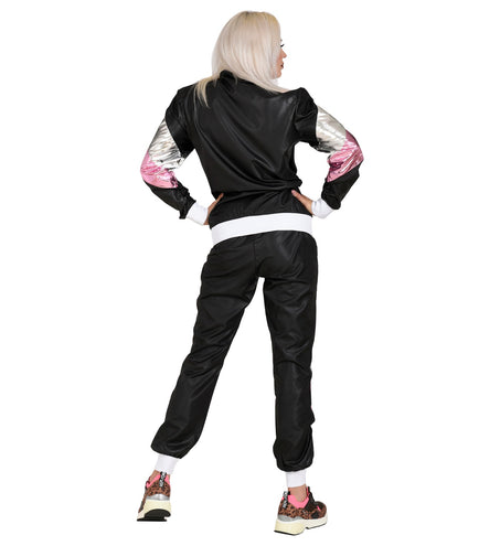 Widmann SRL Trainingspak zwart neon roze zilver