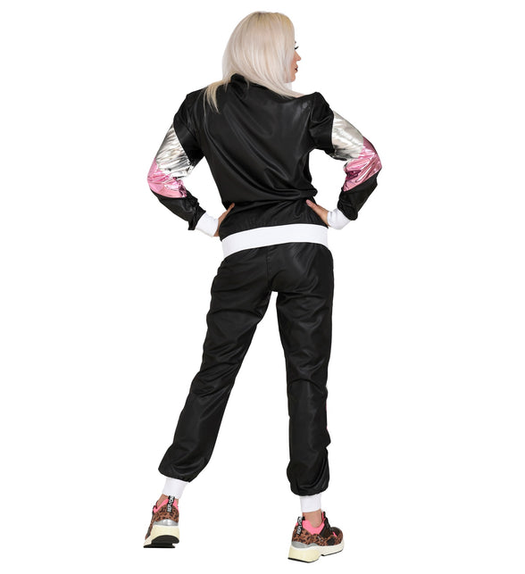 Widmann SRL Trainingspak zwart neon roze zilver