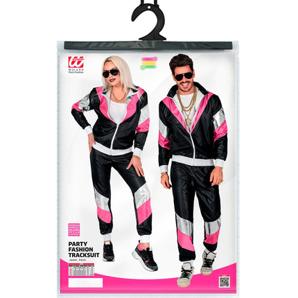 Widmann SRL Trainingspak zwart neon roze zilver