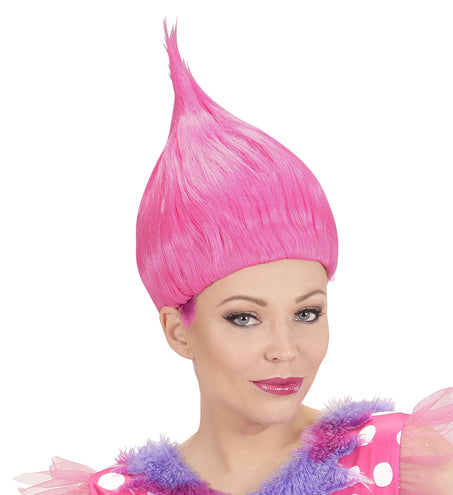Widmann SRL Trollen pruik roze
