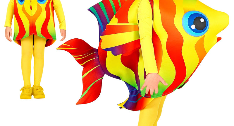 Widmann SRL Tropische gele vis kind