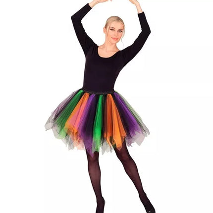 Widmann SRL Tutu paars/groen/oranje Nora