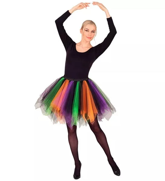 Widmann SRL Tutu paars/groen/oranje Nora