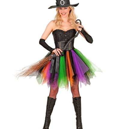 Widmann SRL Tutu paars/groen/oranje Nora