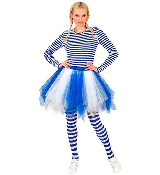 Widmann SRL Tutu wit/blauw Timo