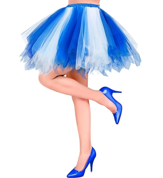 Widmann SRL Tutu wit/blauw Timo