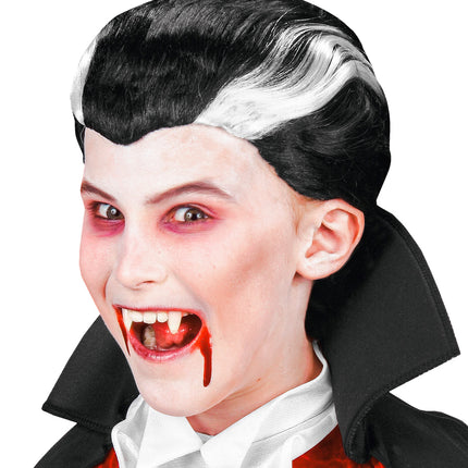 Widmann SRL Vampier pruik kind Dracula