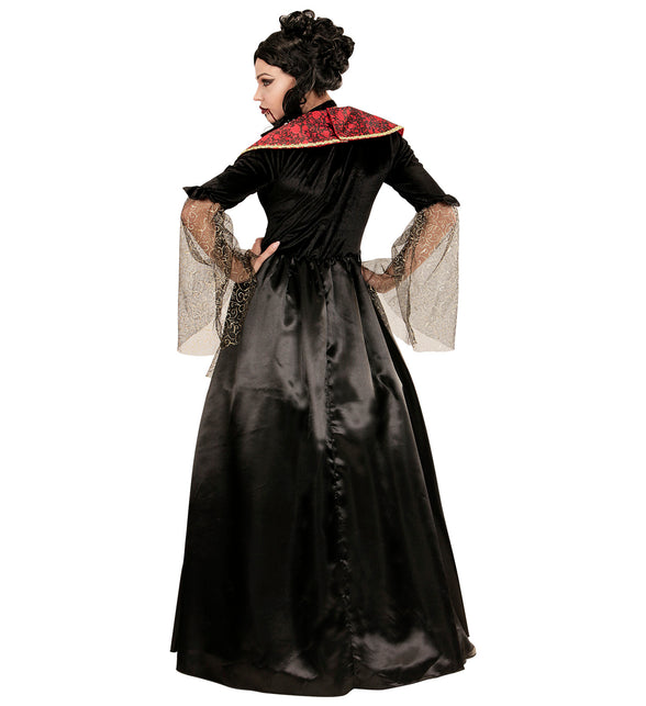 Widmann SRL Vampieren jurk zwart rood creepy