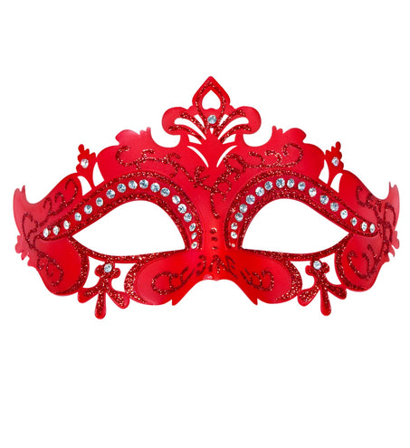 Widmann SRL Venetiaans oogmasker Lune rood