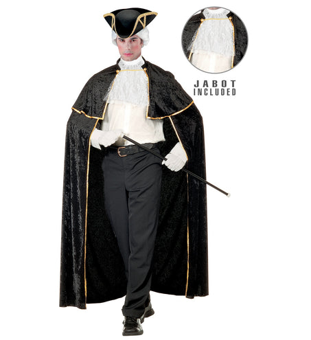 Widmann SRL Venetiaanse cape zwart fluweel