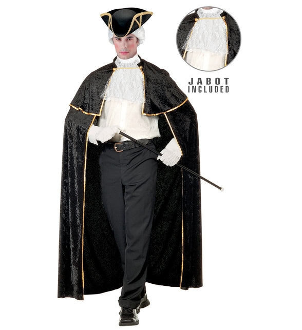 Widmann SRL Venetiaanse cape zwart fluweel