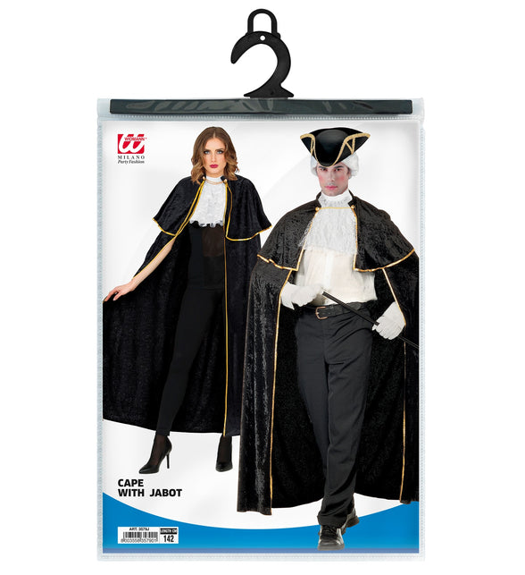 Widmann SRL Venetiaanse cape zwart fluweel