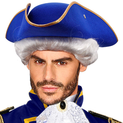 Widmann SRL Venetiaanse driesteek hoed blauw