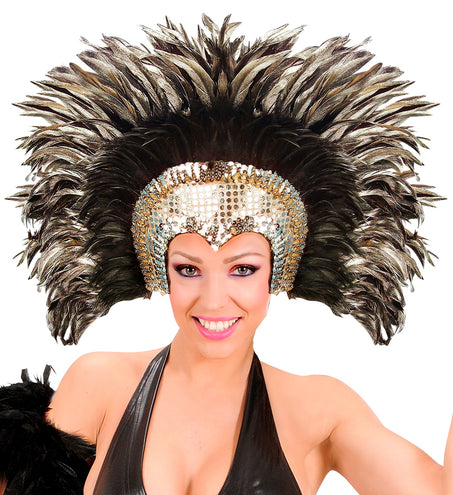 Widmann SRL Veren hoofdbedekking Cabaret zilver