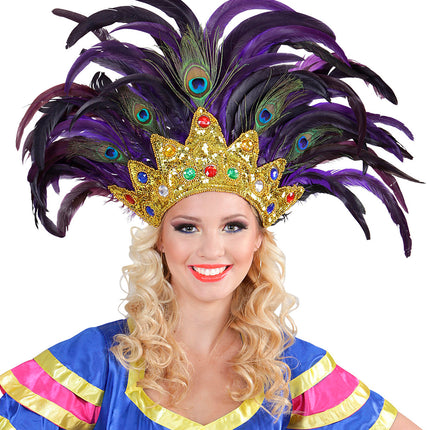 Widmann SRL Veren masker pauw goud