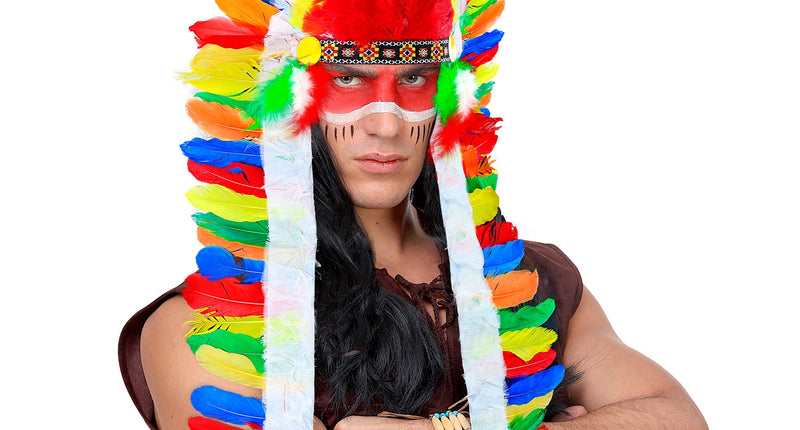 Widmann SRL Verentooi indiaan multikleuren extra groot