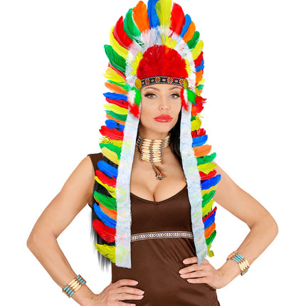 Widmann SRL Verentooi indiaan multikleuren extra groot