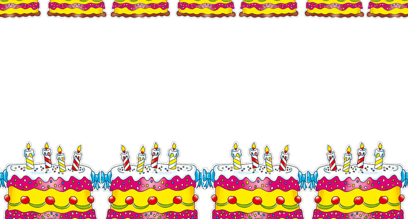 Widmann SRL Verjaardag slinger taarten 3 meter