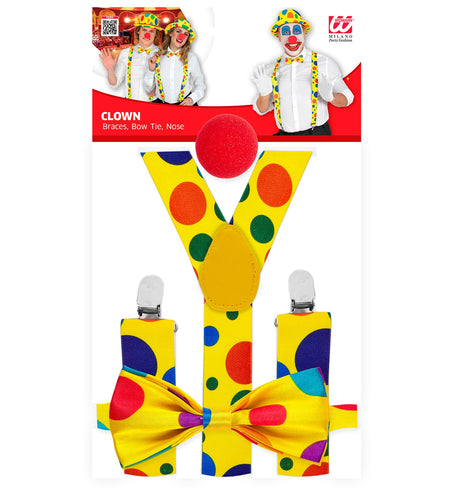 Widmann SRL Verkleedset clown bolletjes