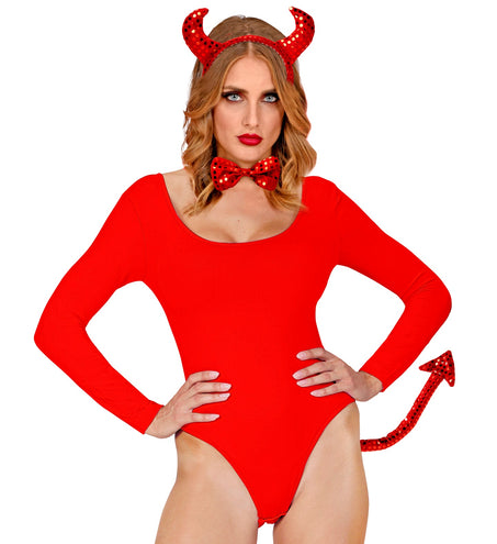 Widmann SRL Verkleedset duivel met pailletten