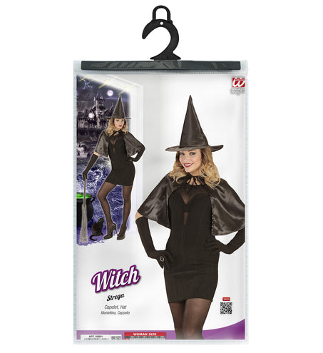 Widmann SRL Verkleedset heks zwart