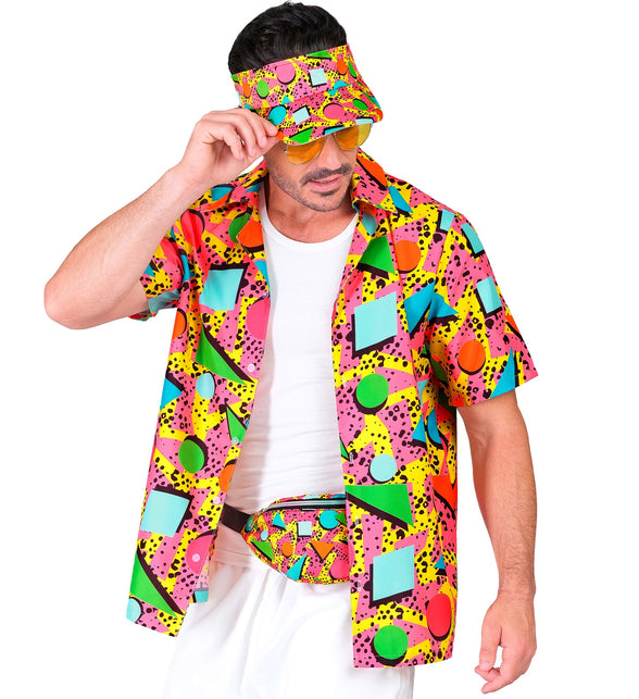 Widmann SRL Verkleedset Jaren 80 funky fashion roze