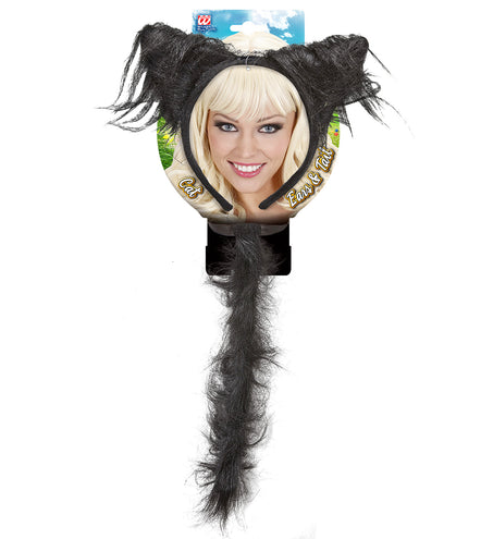 Widmann SRL Verkleedset kat zwart