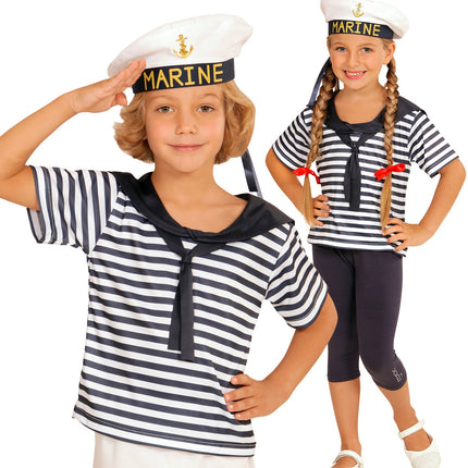 Widmann SRL Verkleedset marine voor kinderen