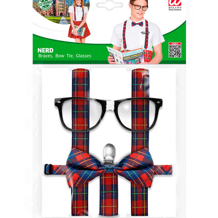 Widmann SRL Verkleedset nerd / schooljongen