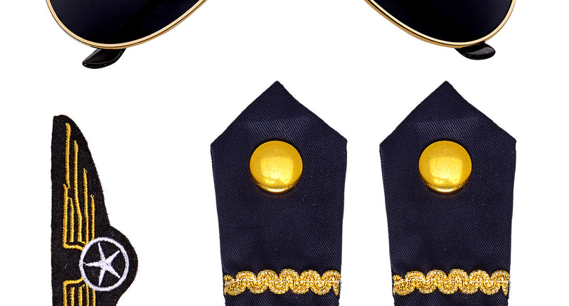 Widmann SRL Verkleedset piloot kapitein