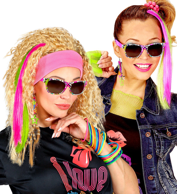 Widmann SRL Verkleedset retro neon jaren 80