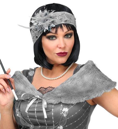Widmann SRL Verkleedset Roaring  20's grijs